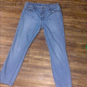 Loft capris blue jeans modern skinny